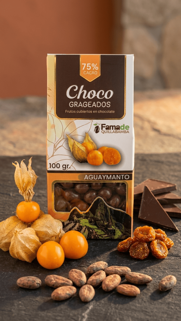 Aguaymanto con Chocolate 75% Cacao