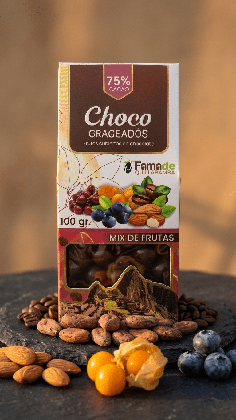 Mix de Frutas con Chocolate 75% Cacao: imagen 3