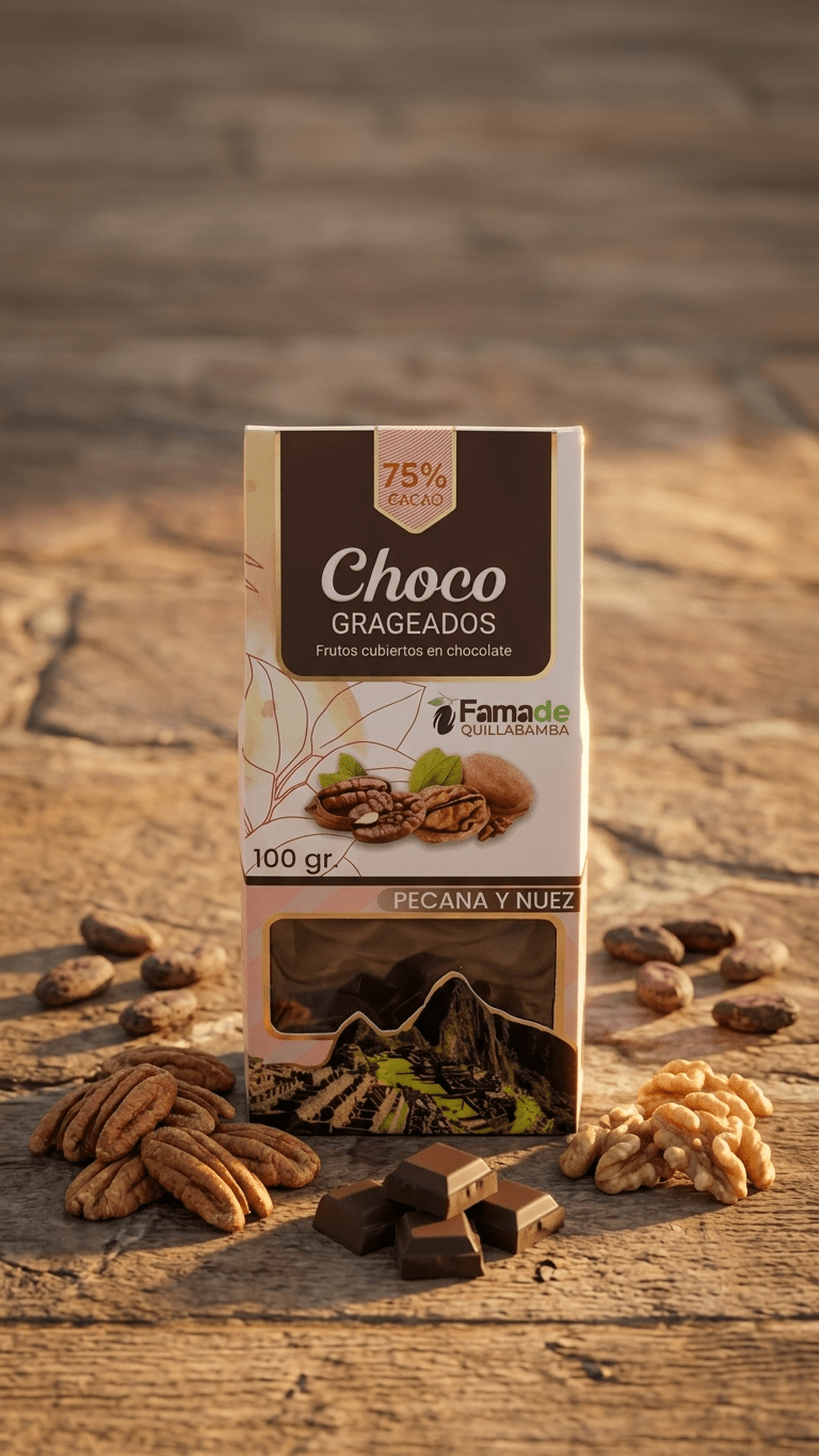 Pecanas y Nueces con Chocolate 75% Cacao: imagen 3