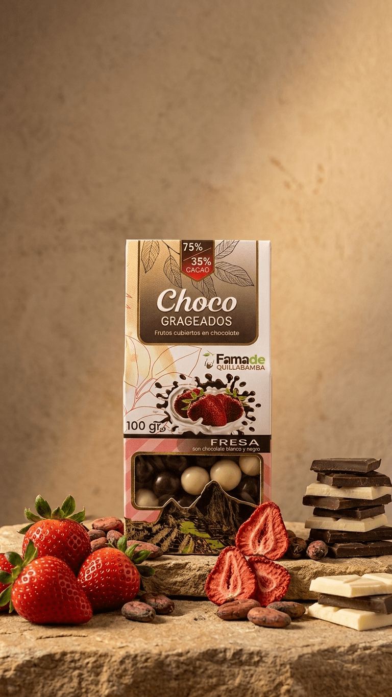 Fresa con Chocolate 75% Cacao: imagen 3
