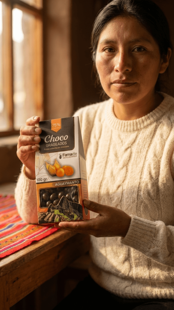 Aguaymanto con Chocolate 75% Cacao