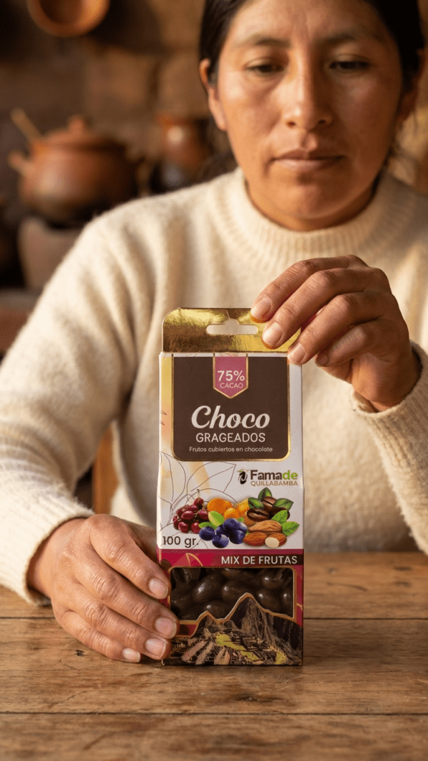 Mix de Frutas con Chocolate 75% Cacao