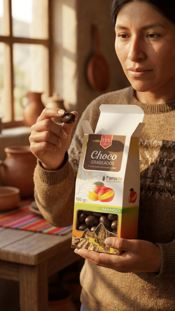 Mango con Chocolate 75% Cacao