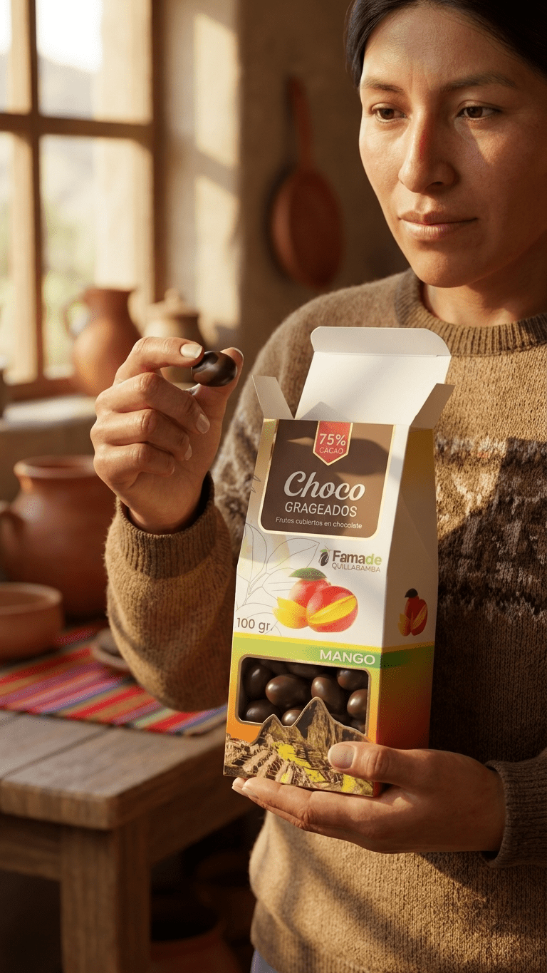 Mango con Chocolate 75% Cacao: imagen 4