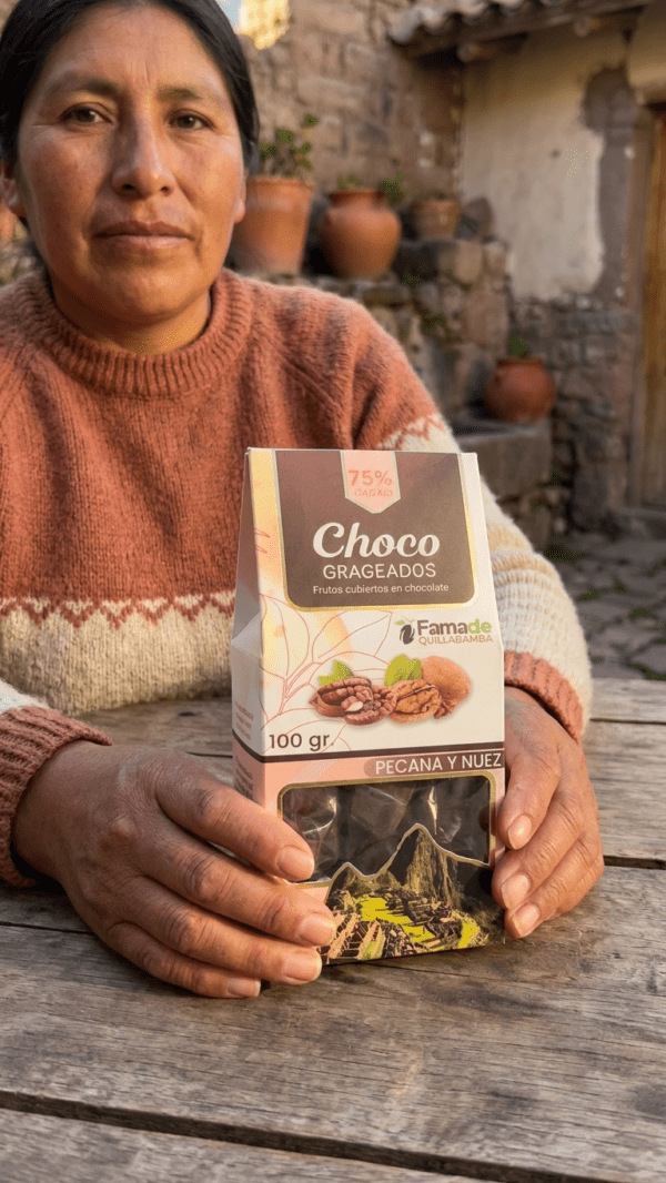 Pecanas y Nueces con Chocolate 75% Cacao