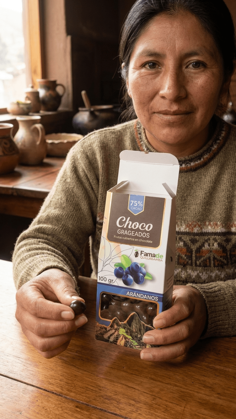Arándanos con Chocolate 75% Cacao: imagen 4