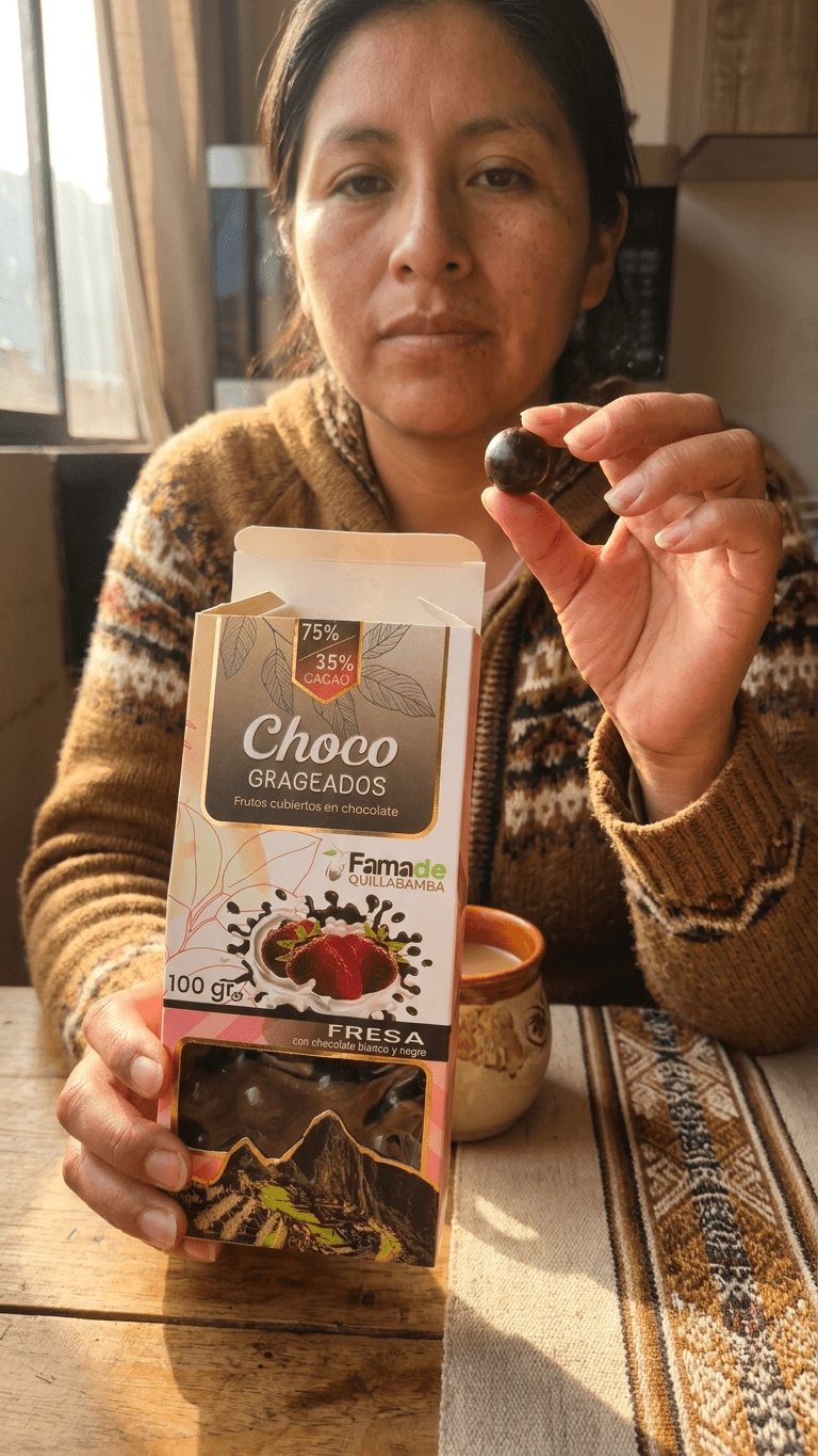 Fresa con Chocolate 75% Cacao: imagen 2