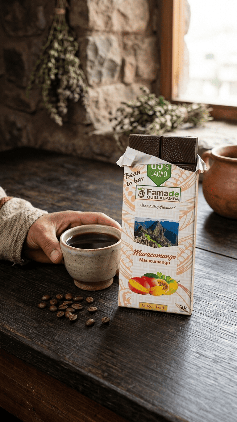 Chocolate con Maracuya y Mango 65% Cacao | Barra 50 g - Imagen 2