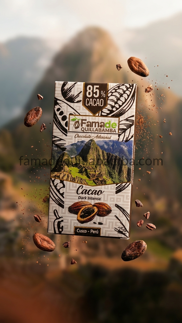 Cacao Intenso 85% | Chocolate Oscuro Artesanal 25 g - vista 2