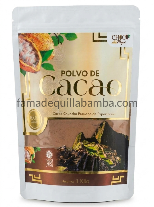 Cacao en Polvo Puro | Origen Quillabamba, Cusco | 1 kg - Fama de Quillabamba