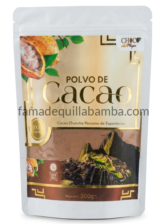 Cacao en Polvo Puro | Origen Quillabamba, Cusco | 500 g - Fama de Quillabamba
