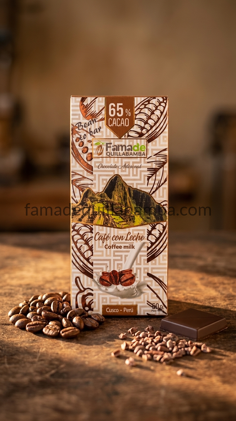 Chocolate con café y leche - barra artesanal 50 gr