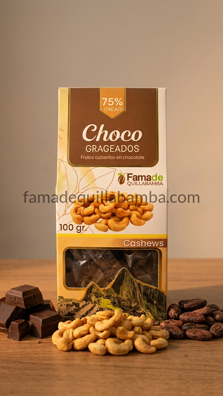 Casho con Chocolate 75% Cacao | 100 g - vista 2