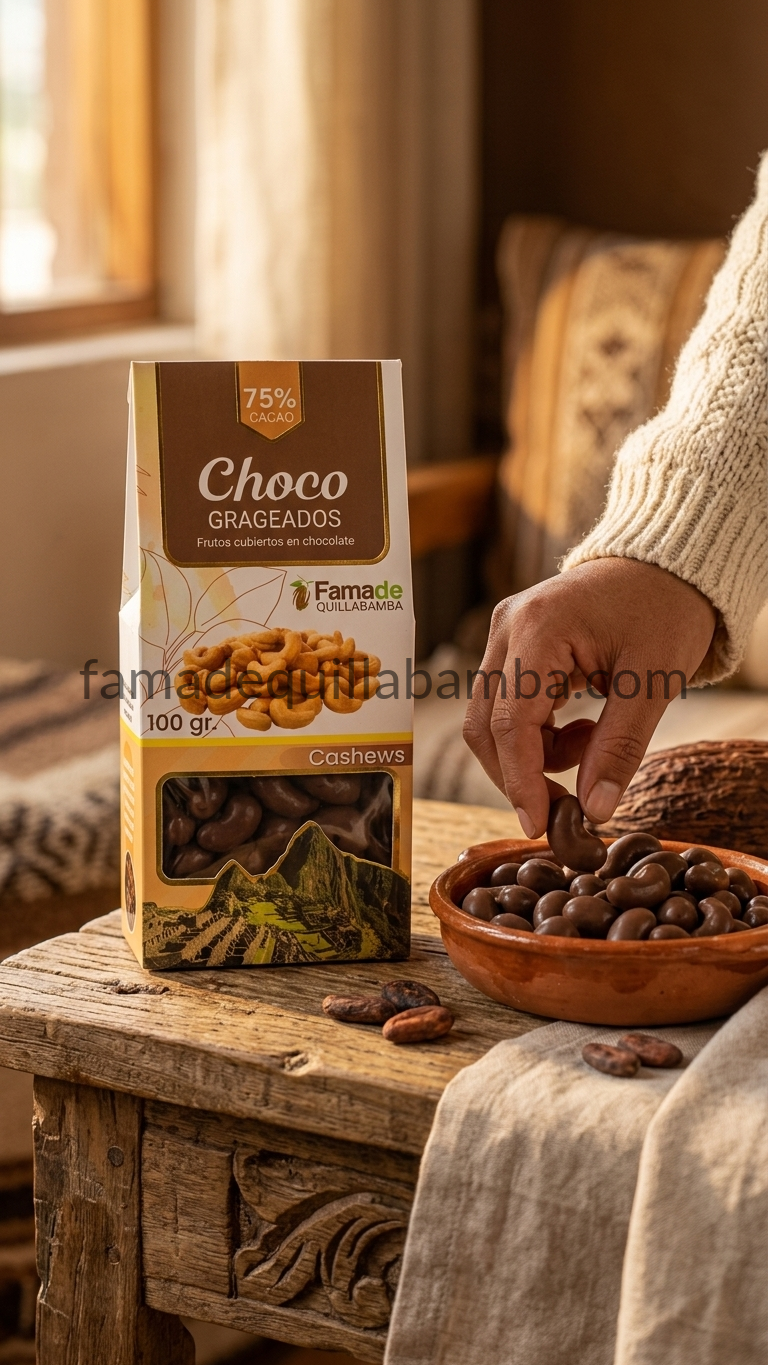 Casho con Chocolate 75% Cacao | 100 g - vista 3