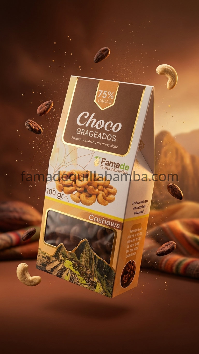 Casho con Chocolate 75% Cacao | 100 g - vista 5