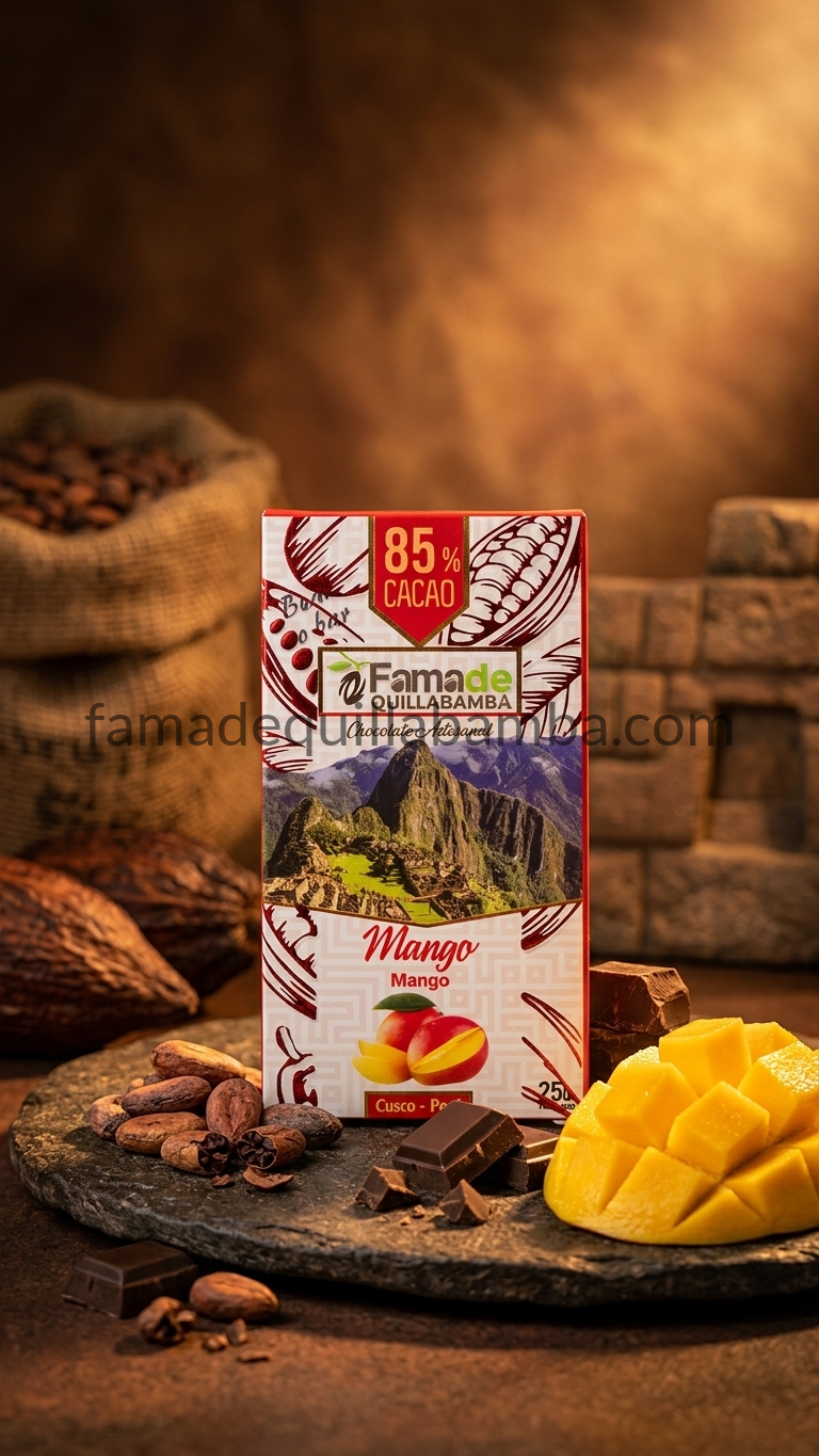 Chocolate con Mango 85% Cacao | Barra 25 g - vista 5