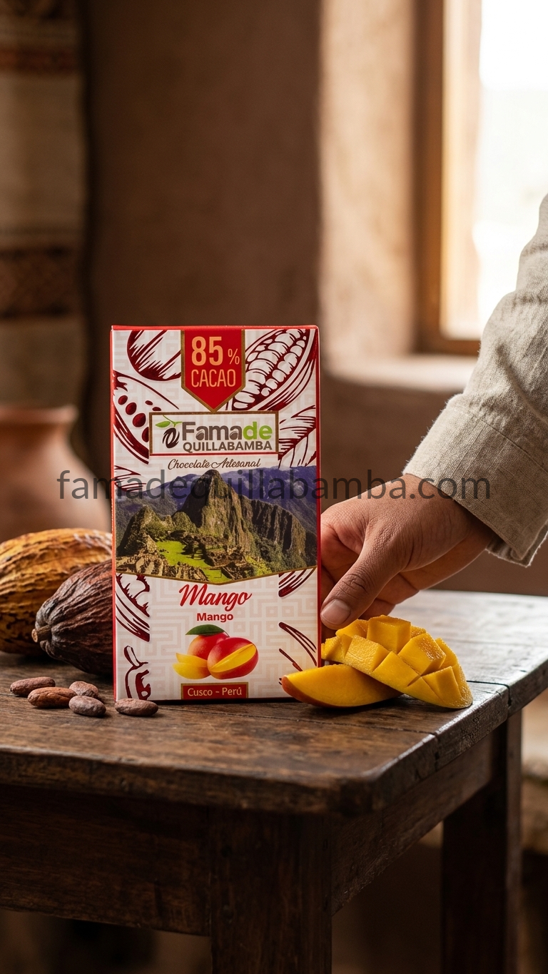 Chocolate con Mango 85% Cacao | Barra 25 g - vista 6