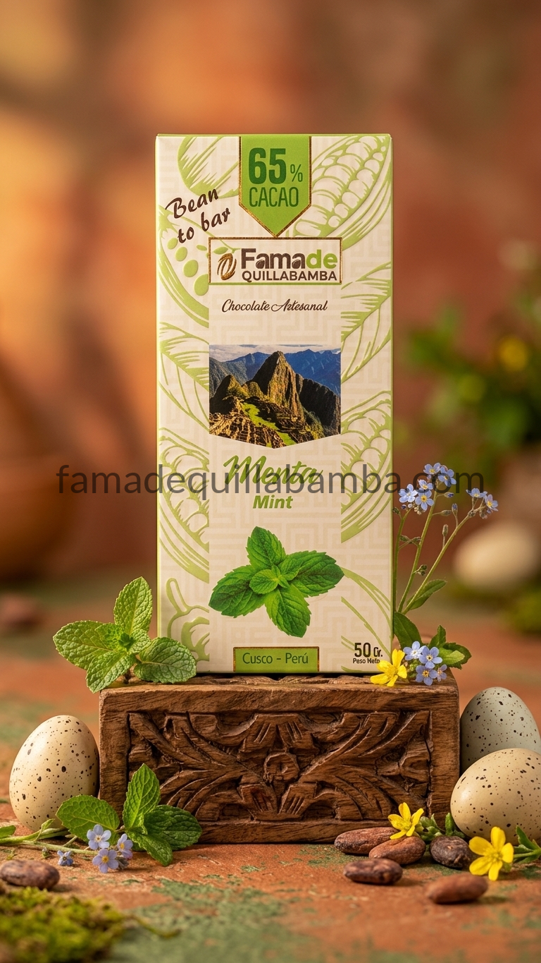 CHOCOLATE 65% - Chocolate con Menta - Barra 50 gr - Vista 6