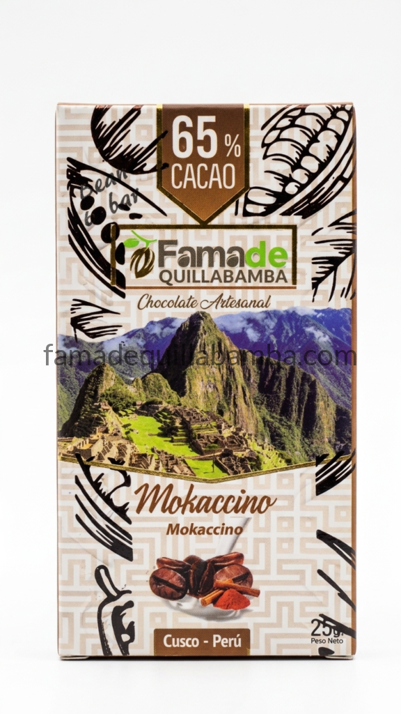 Chocolate Mokaccino con Café 65% Cacao | Barra 25 g - Fama de Quillabamba