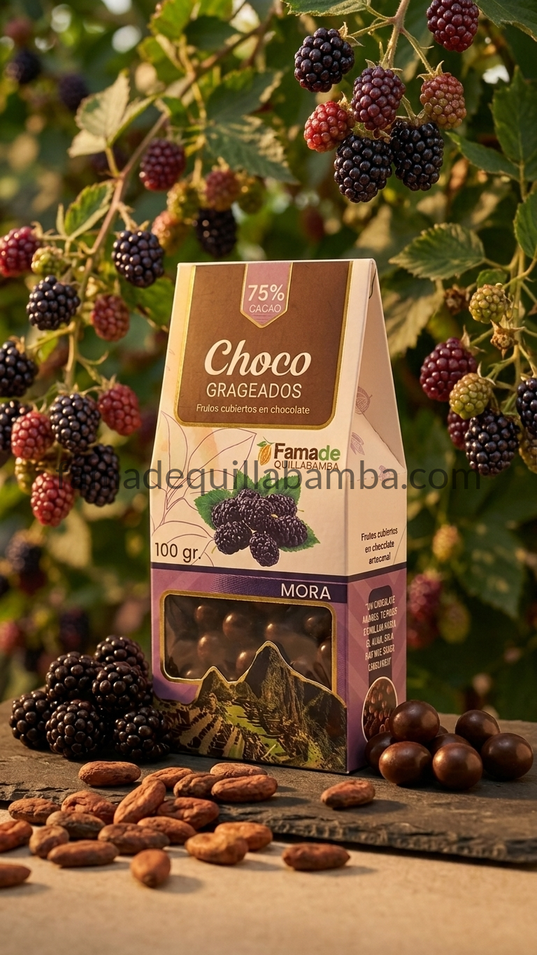 Mora con Chocolate 75% Cacao | 100 g - vista 2