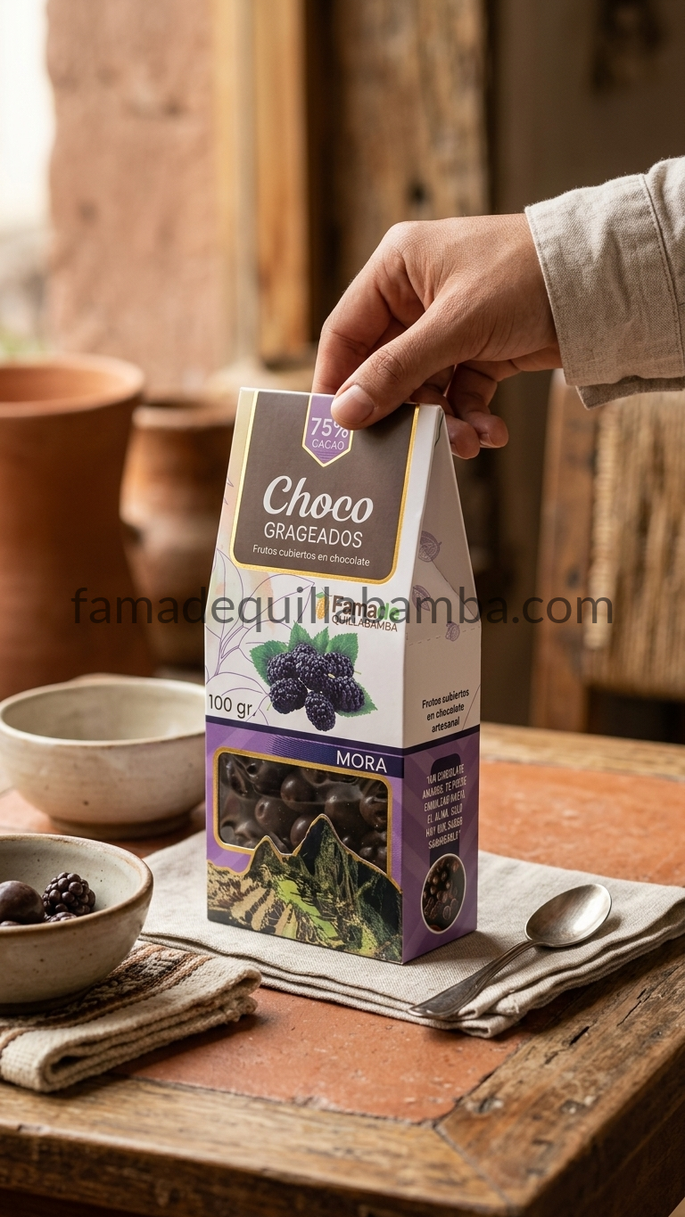 Mora con Chocolate 75% Cacao | 100 g - vista 3