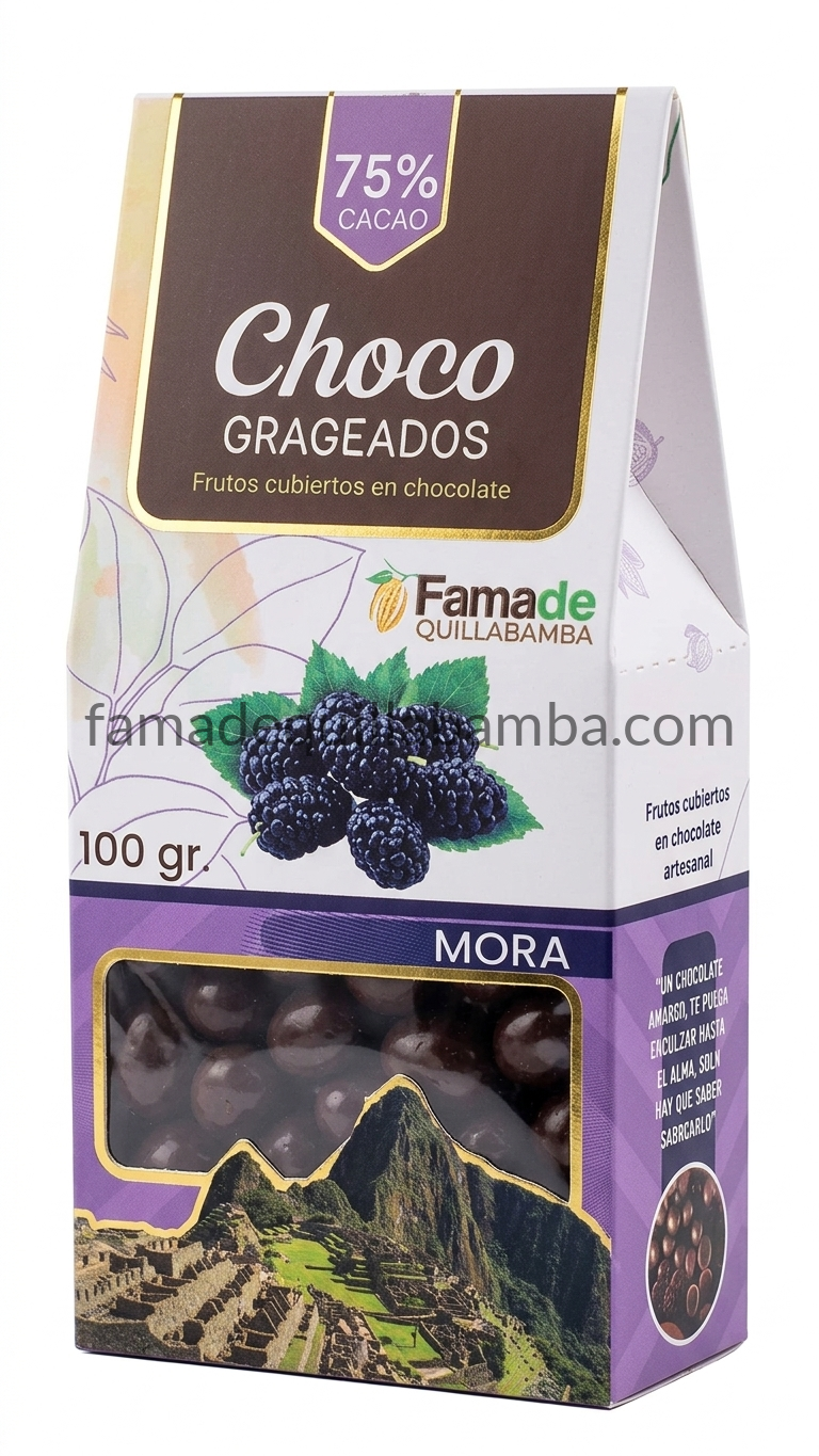 Mora con Chocolate 75% Cacao | 100 g - Fama de Quillabamba