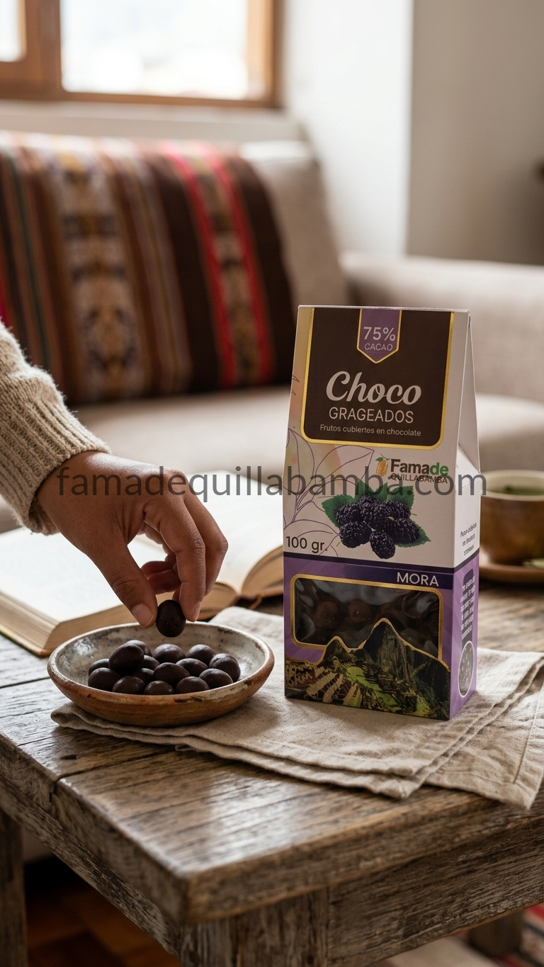 Mora con Chocolate 75% Cacao | 100 g - vista 5