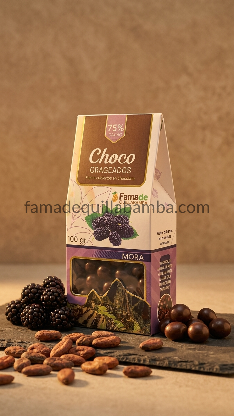 Mora con Chocolate 75% Cacao | 100 g - vista 6
