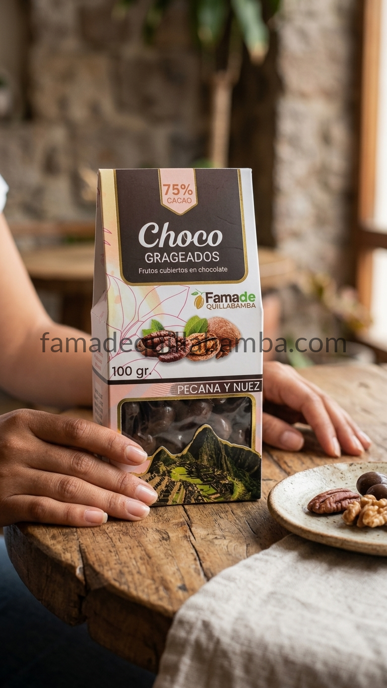 Pecanas y Nueces con Chocolate 75% Cacao | 100 g - vista 10