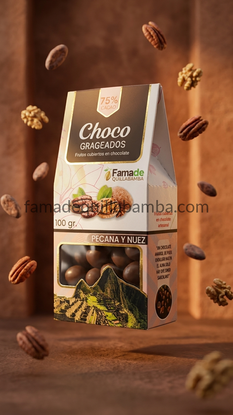 Pecanas y Nueces con Chocolate 75% Cacao | 100 g - vista 7