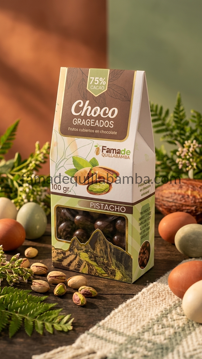 Pistacho con Chocolate 75% Cacao | 100 g - vista 3