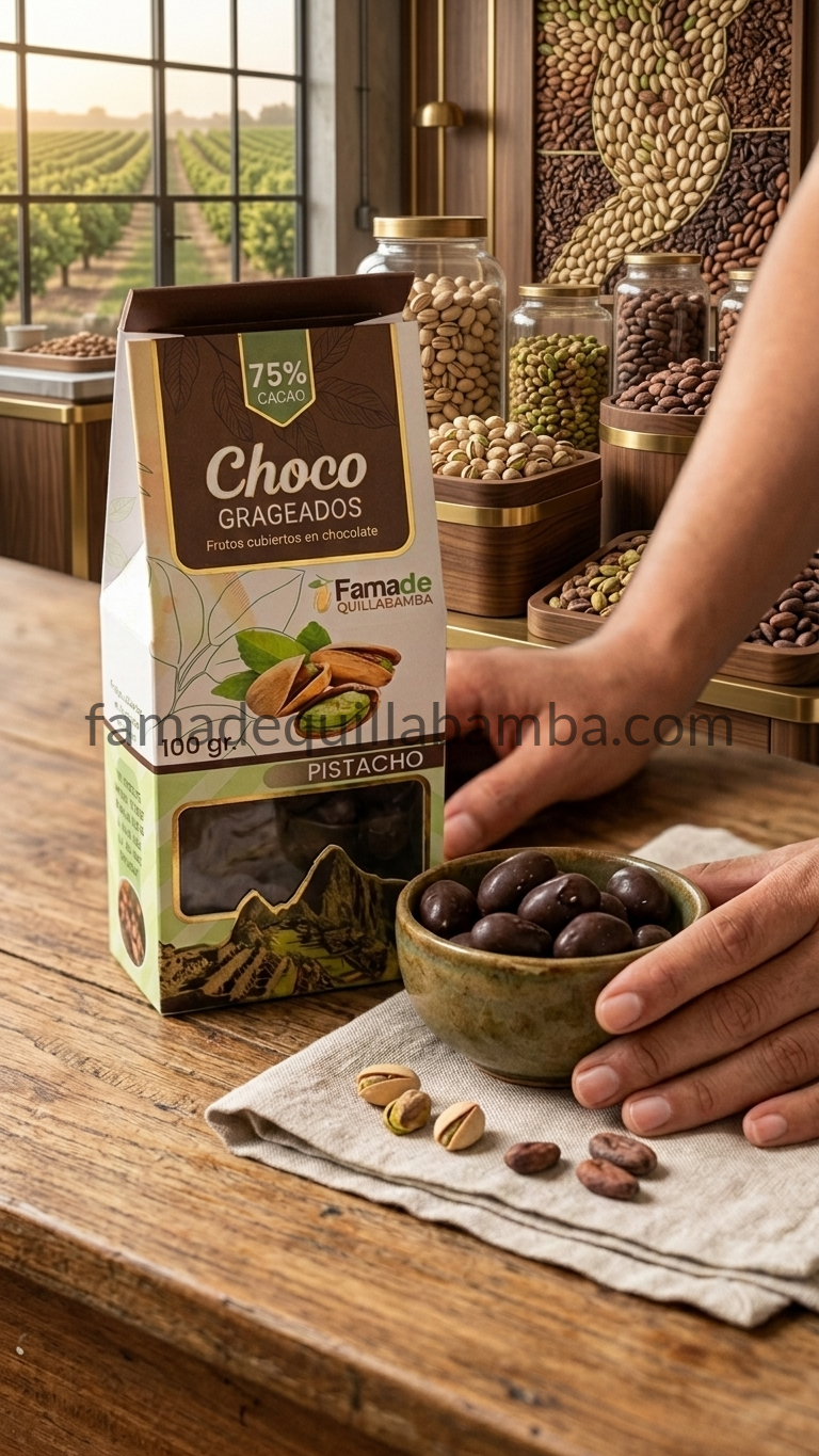 Pistacho con Chocolate 75% Cacao | 100 g - vista 5