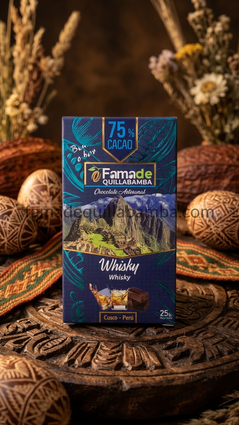 Chocolate Sabor Whisky 75% Cacao | Barra 25 g - vista 4