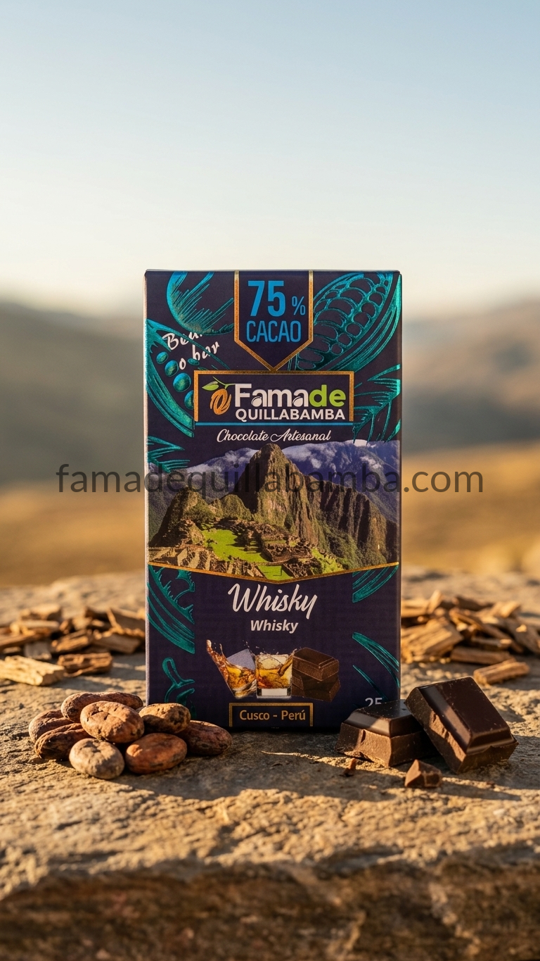 Chocolate Sabor Whisky 75% Cacao | Barra 25 g - vista 5