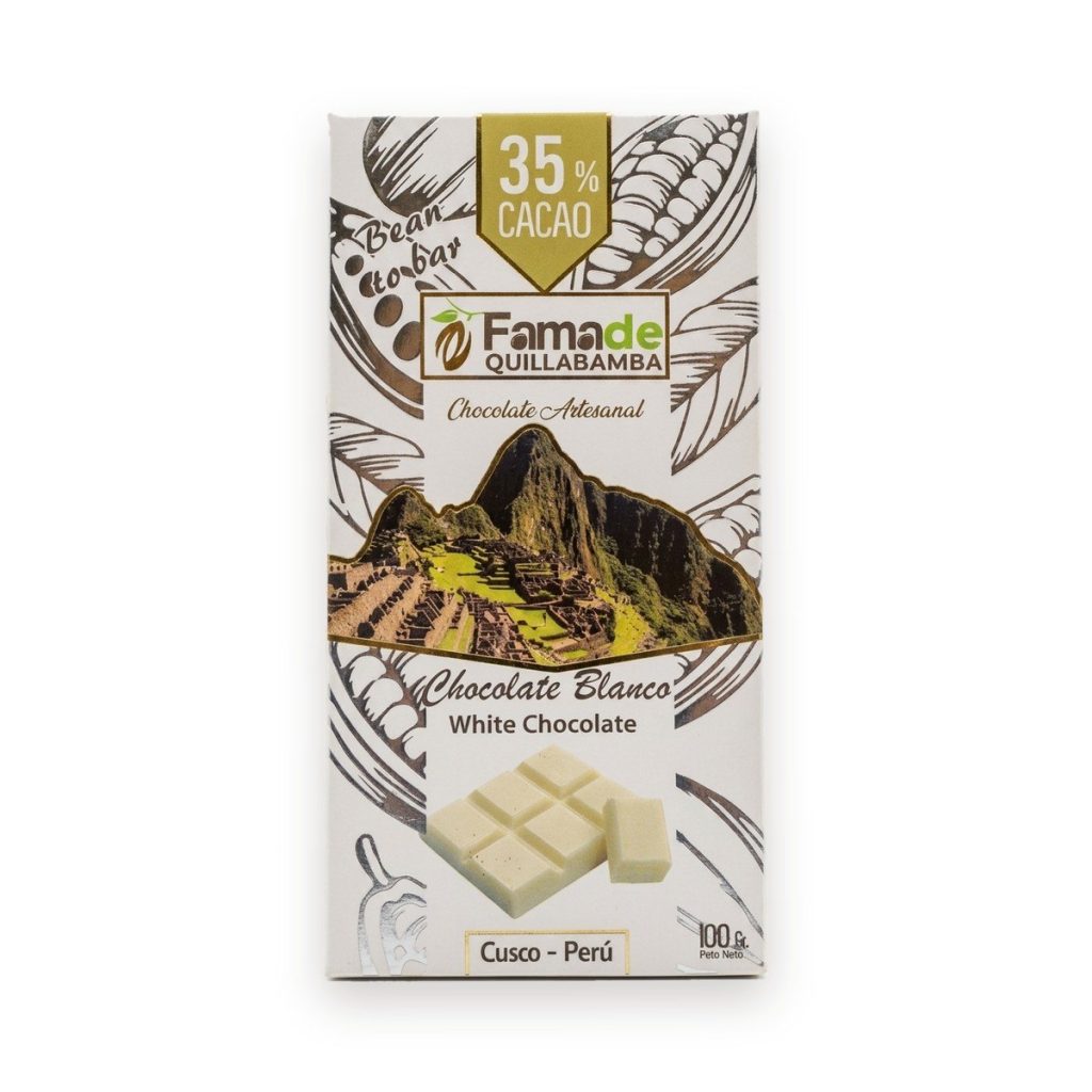 Chocolate Blanco Artesanal 35% Cacao | Barra 100 g