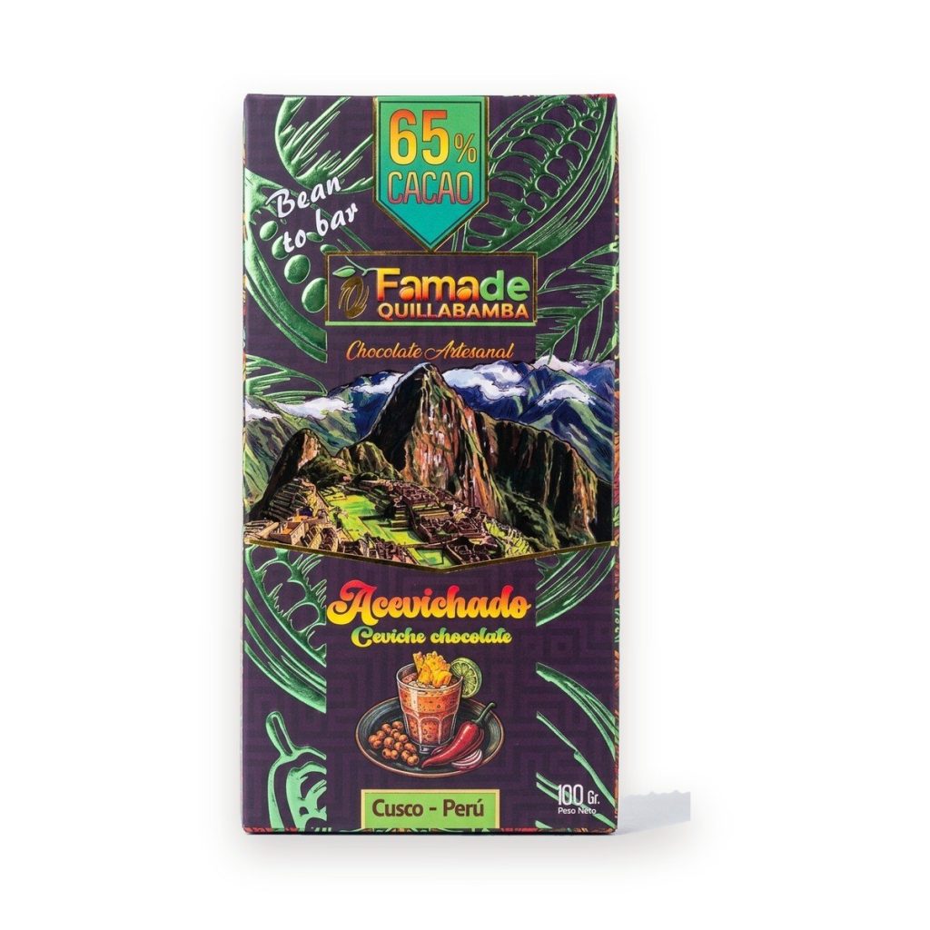 Chocolate Acevichado 65% Cacao | Barra 100 g