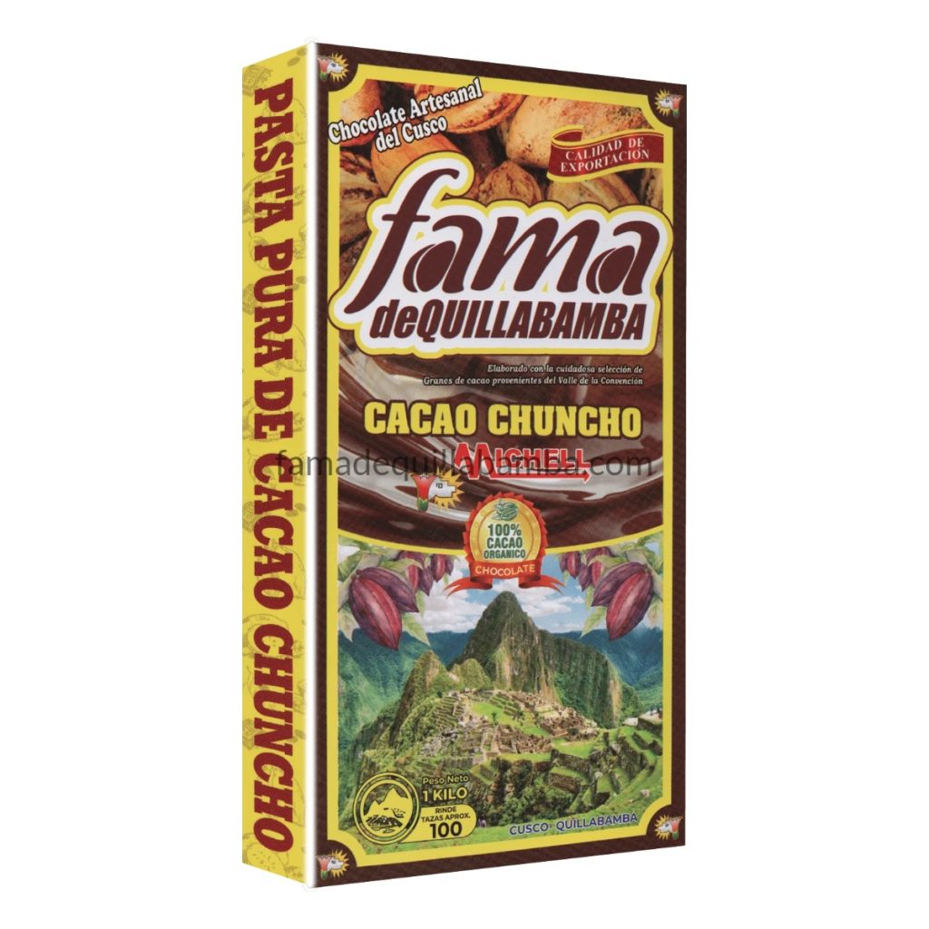 CACAO PURO - Pasta Pura de Cacao Chuncho - Chocolate 1kg sin Azúcar
