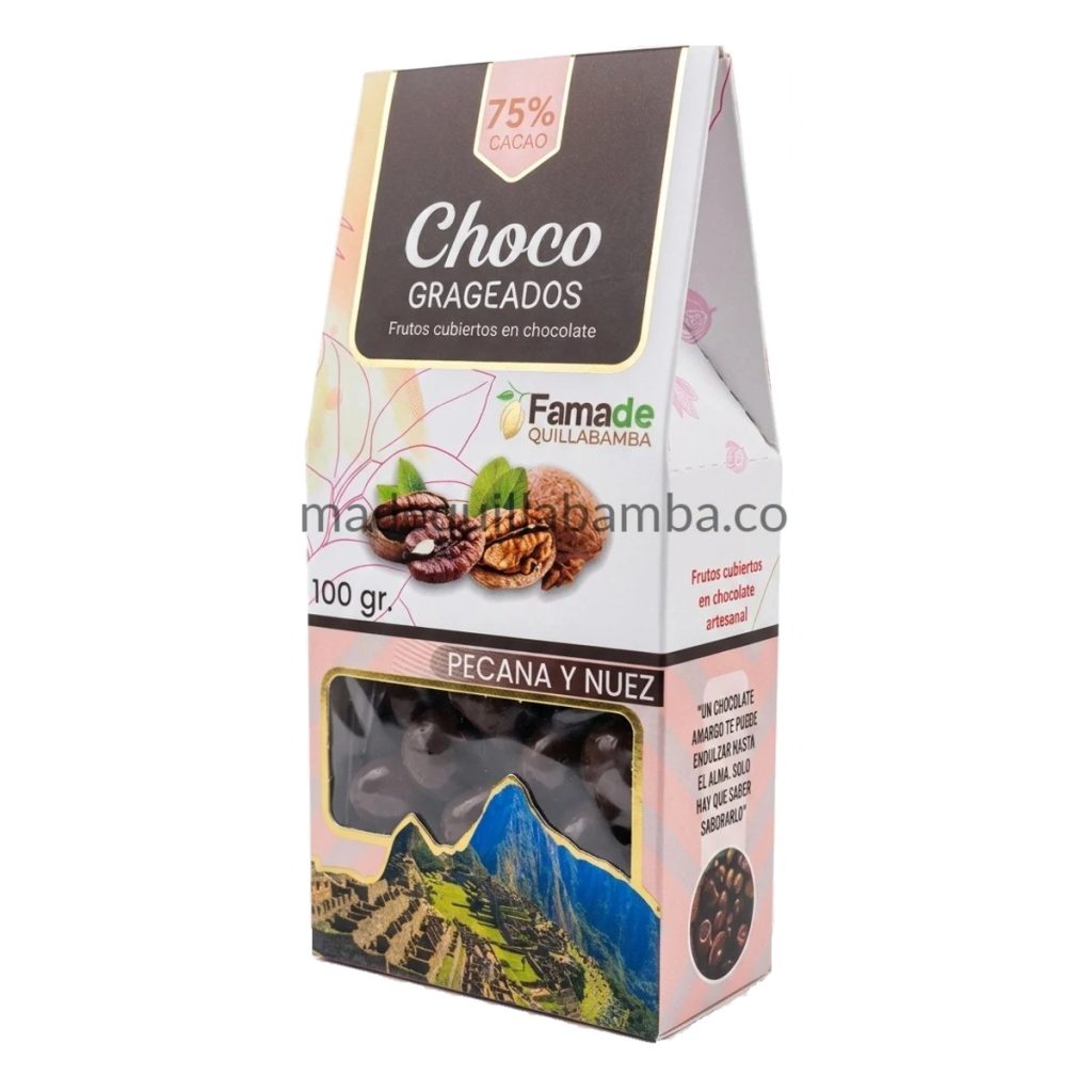 Pecanas y Nueces con Chocolate 75% Cacao | 100 g