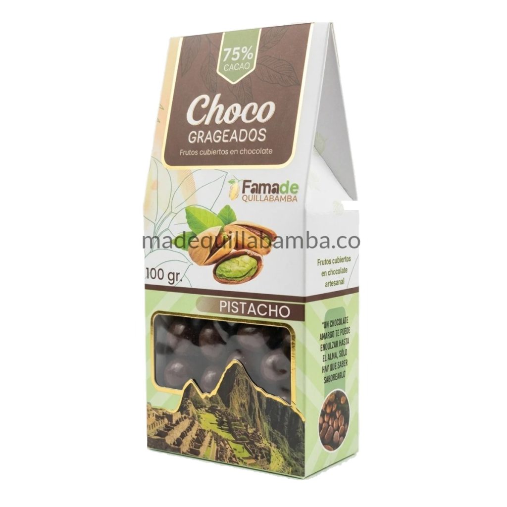 Pistacho con Chocolate 75% Cacao | 100 g